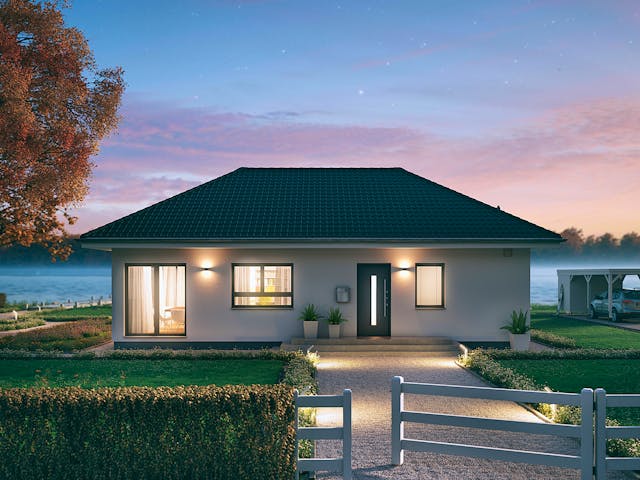Eengezinswoning ComfortStyle 10.01 W van massa haus met zadeldak — prefab woning van 103 m²