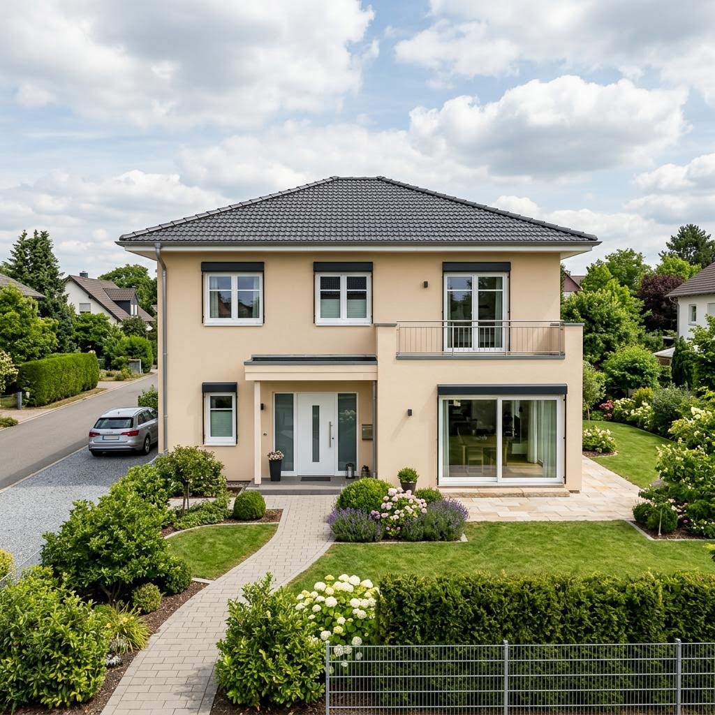 Stadsvilla Fantastic 165 Stadtvilla van Bien-Zenker met schilddak — prefab woning van 165 m²