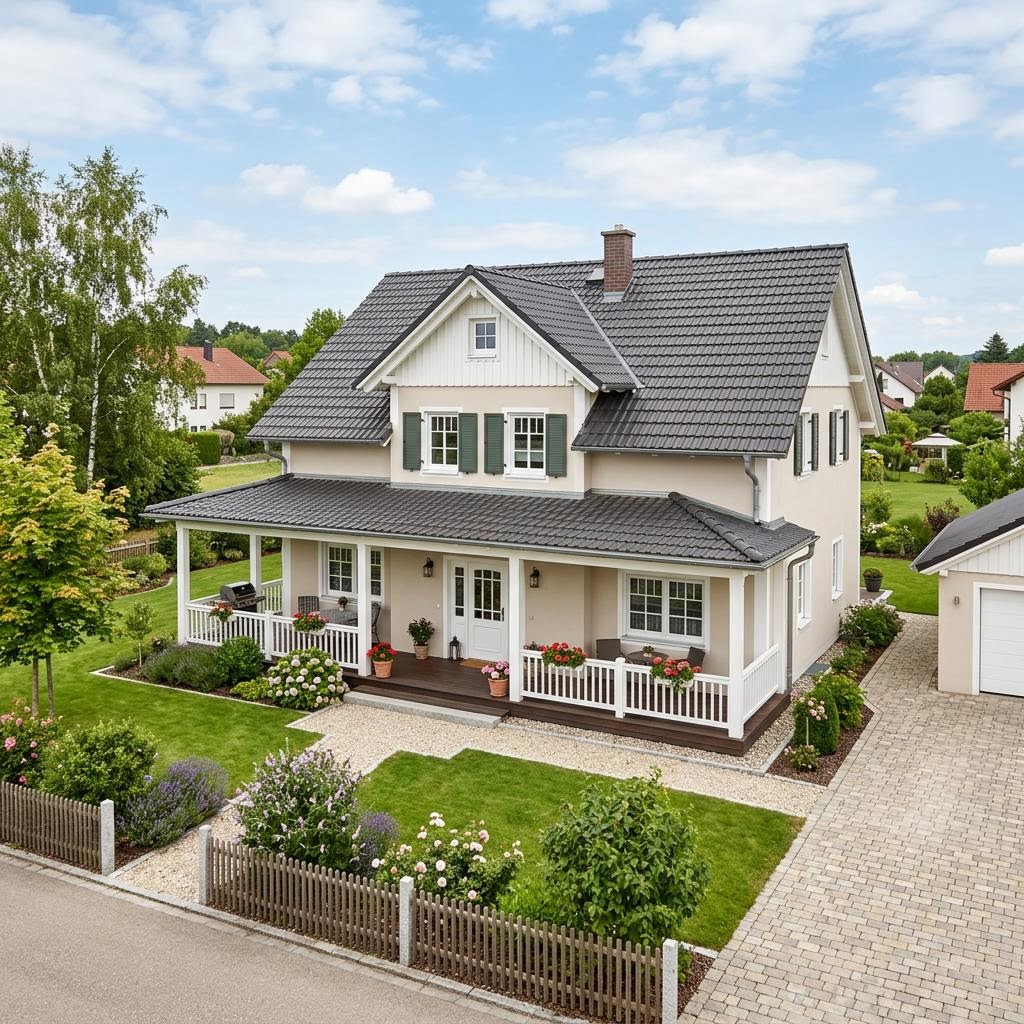 Landhuis Landhaus Vermont 158 van Bostonhaus met zadeldak — prefab woning van 158 m²