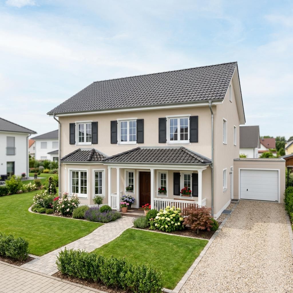 Amerikaanse woning Newport 165 van Bostonhaus met zadeldak — prefab woning van 165 m²