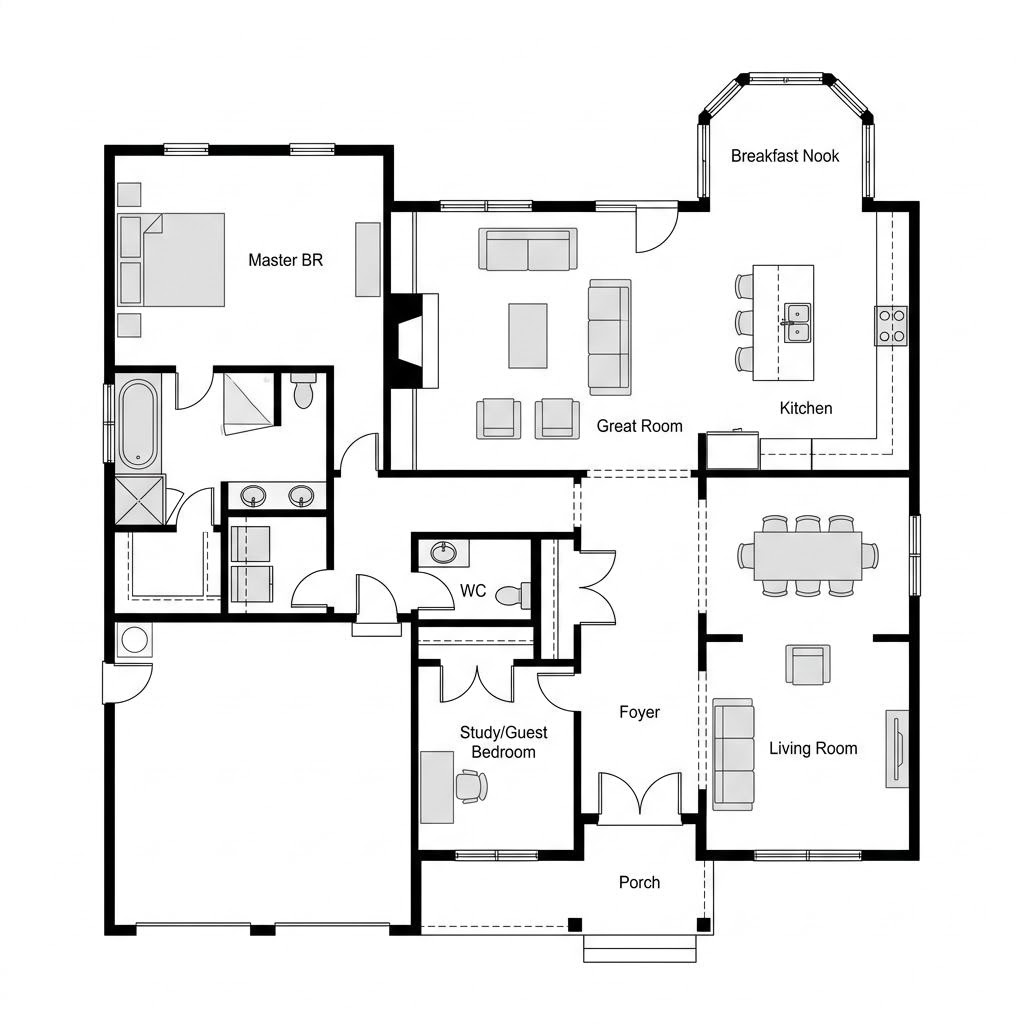 Plattegrond Newport 165 van Bostonhaus — 165 m², 5 kamers