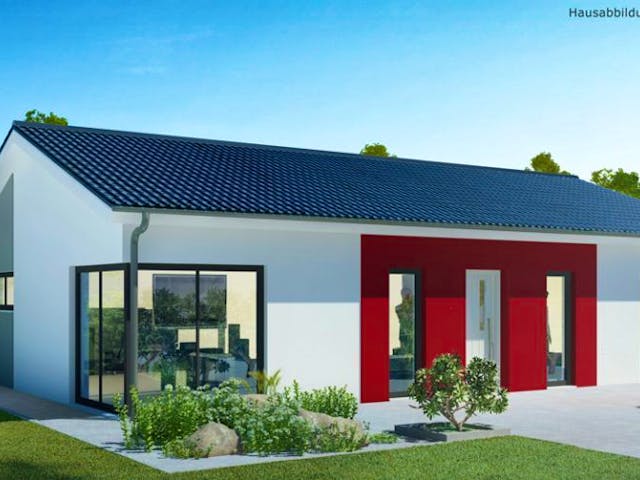Bungalow Bungalow BL 95 Variante M van Baudirekt Architektenhäuser met schilddak — prefab woning van 94 m²