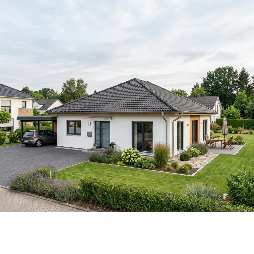 Bungalow Park 127 Bungalow van Danwood met schilddak — prefab woning van 127 m²
