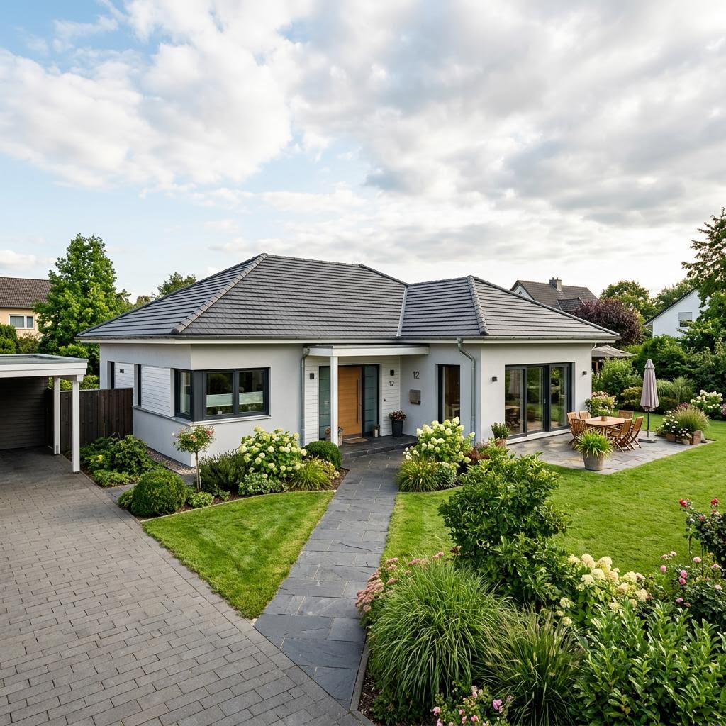 Bungalow Park 142 Bungalow van Danwood met schilddak — prefab woning van 142 m²