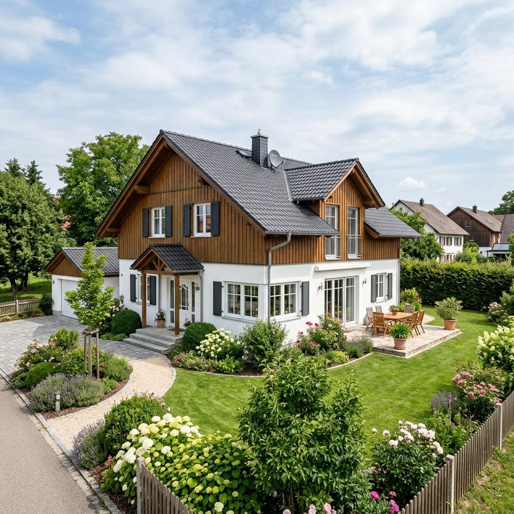 Landhuis Landliebe 135 van Danhaus met zadeldak — prefab woning van 135 m²