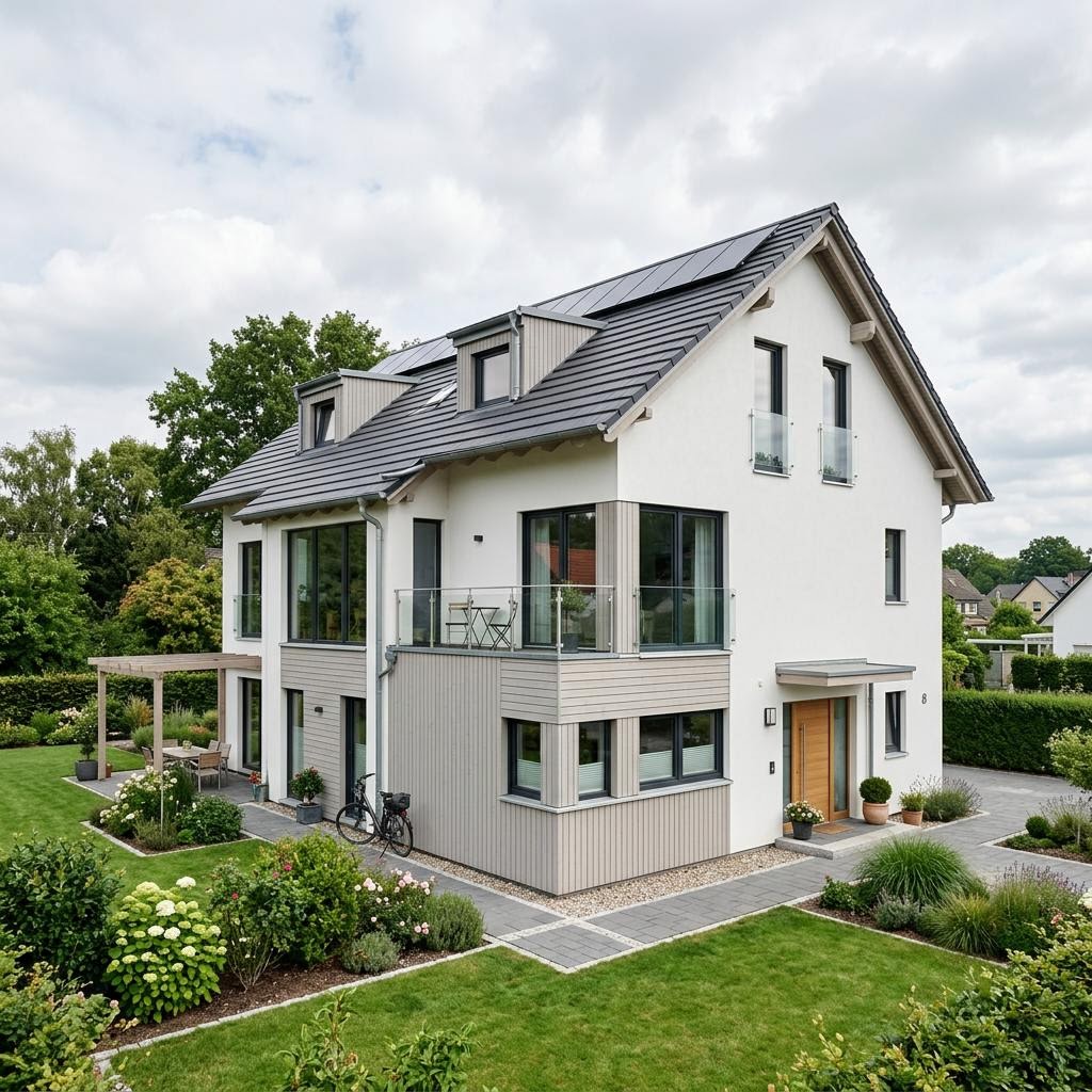 Meergeneratiewoning Doppel Nord Mehrgeneration van Danhaus met zadeldak — prefab woning van 174 m²