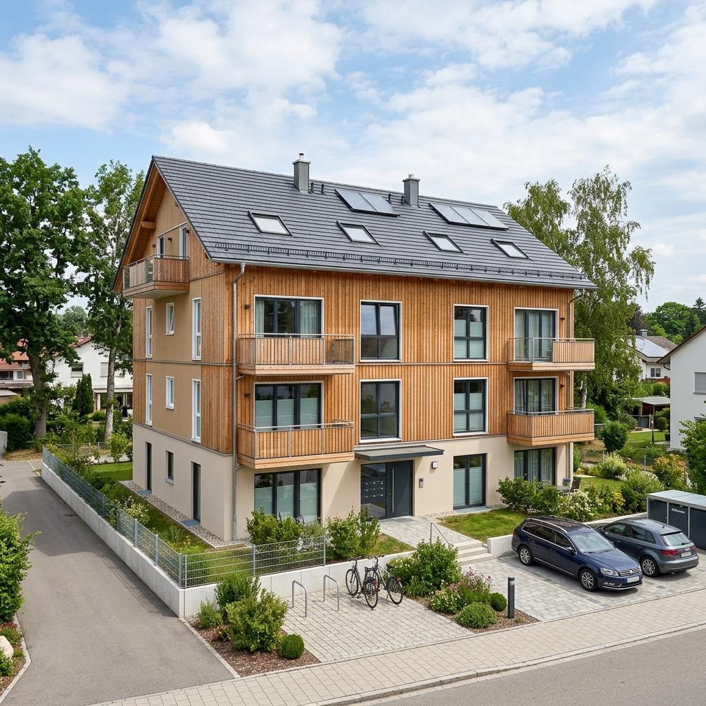 Meergezinswoning Wilko — 5 bis 7 Wohneinheiten van Haas Fertigbau - Mehrfamilienhäuser met zadeldak — prefab woning van 470 m²
