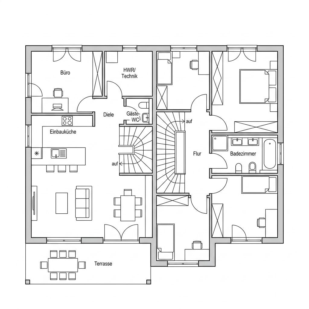 Plattegrond Fantastic 161 V2 van Bien-Zenker — 161 m², 5 kamers