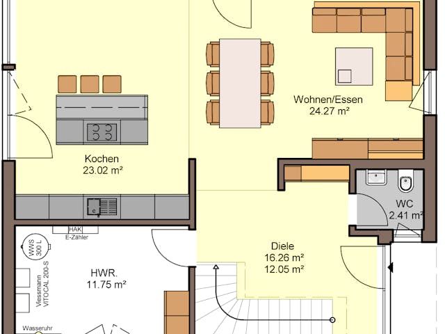 Plattegrond Belando met prijs – 150 m² Einfamilienhaus