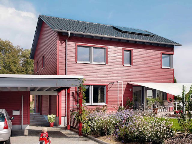 Eengezinswoning E 20-148.6 — Haus in Rot van SchwörerHaus met zadeldak — prefab woning van 137 m²