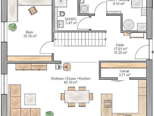 Plattegrond Lifestyle 179 met prijs – 168 m² Einfamilienhaus