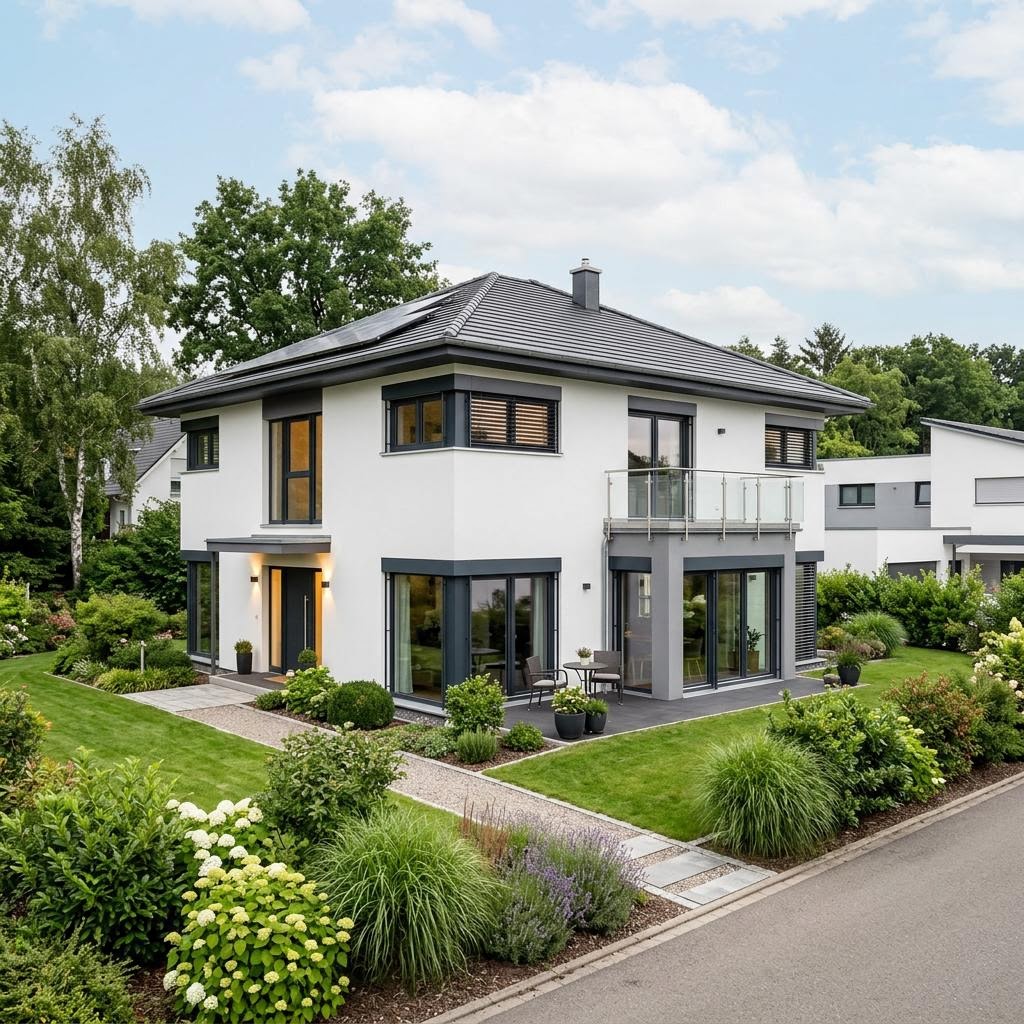 Eengezinswoning All in One 159 van ELK Haus met schilddak — prefab woning van 159 m²