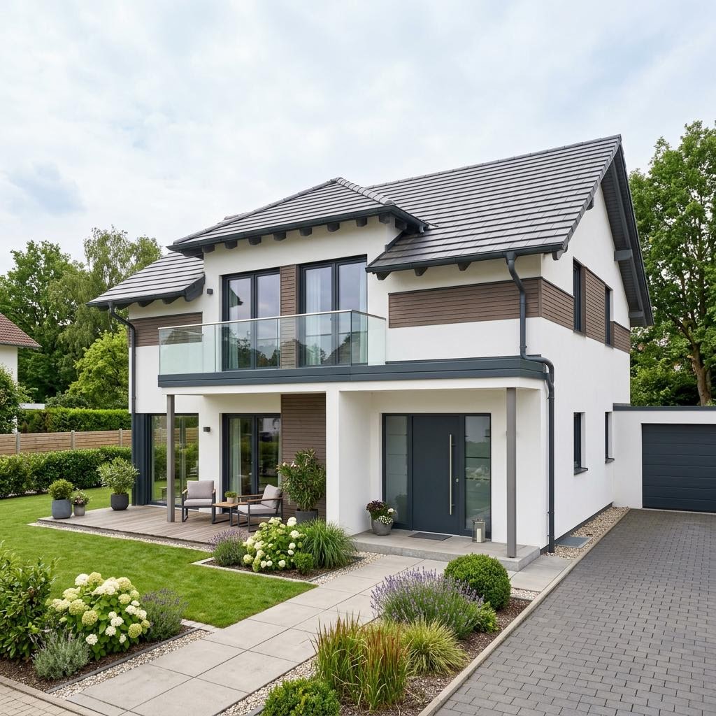 Eengezinswoning Now 143 van ELK Haus met zadeldak — prefab woning van 143 m²