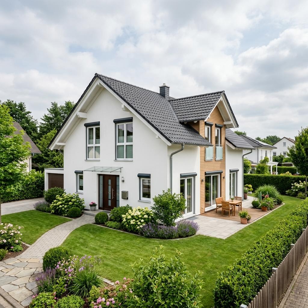 Eengezinswoning MEDLEY 300 van FingerHaus met zadeldak — prefab woning van 148 m²