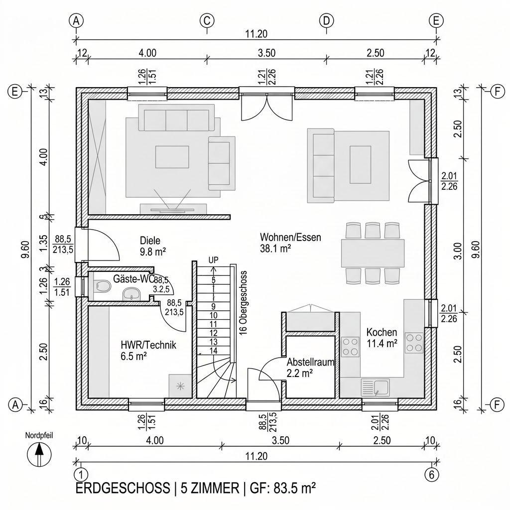 Plattegrond Medley VP Modern van FingerHaus — 151 m², 5 kamers