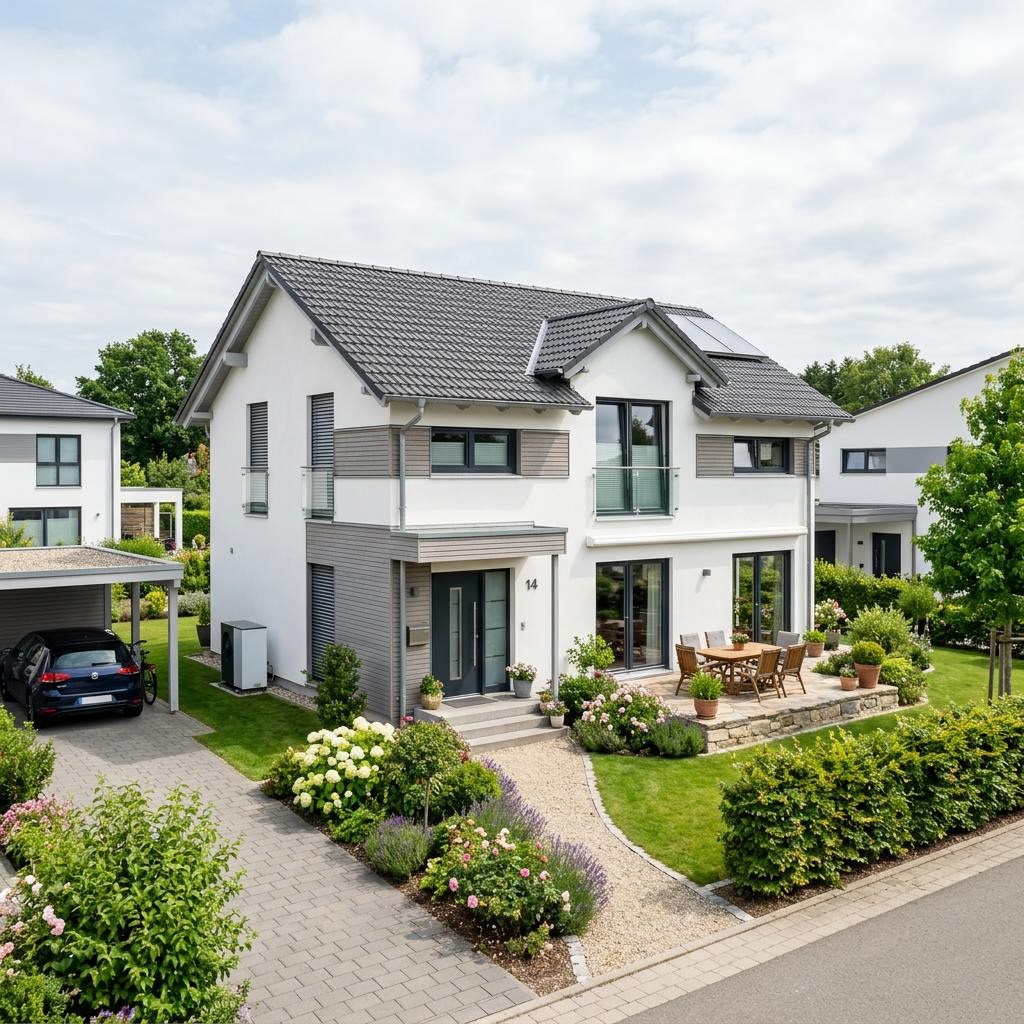Eengezinswoning VIO 221 van FingerHaus met zadeldak — prefab woning van 130 m²
