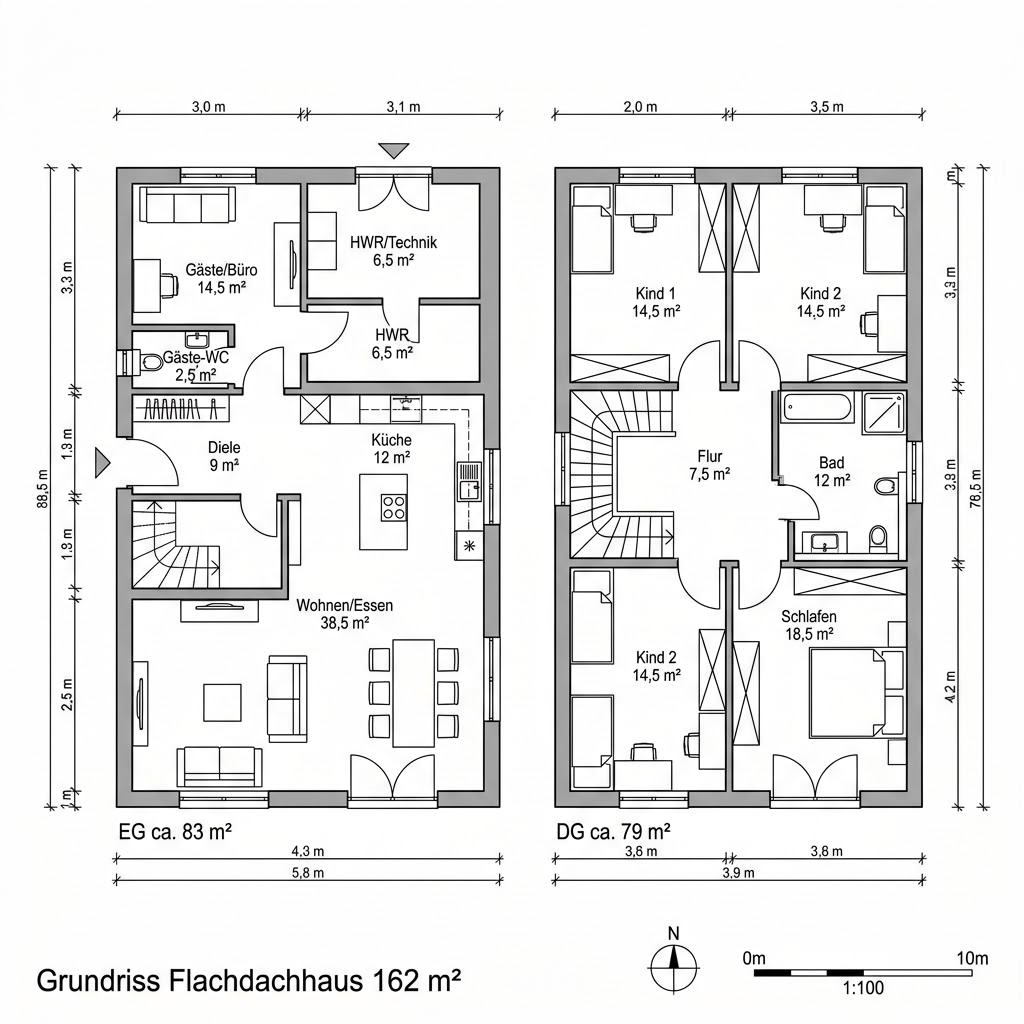 Plattegrond LifeStyle 16.01 F van massa haus — 162 m², 5 kamers