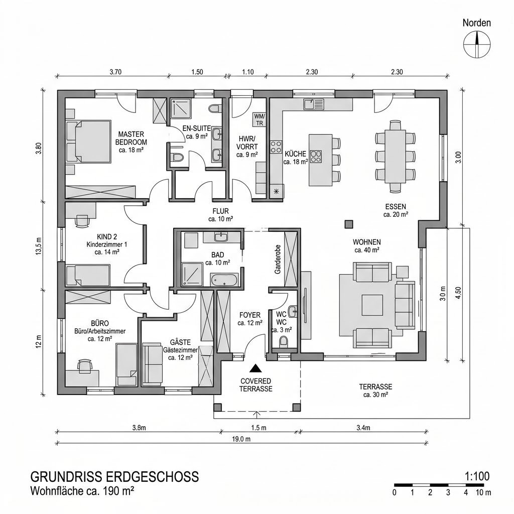 Plattegrond LifeStyle 18.02 F van massa haus — 190 m², 6 kamers