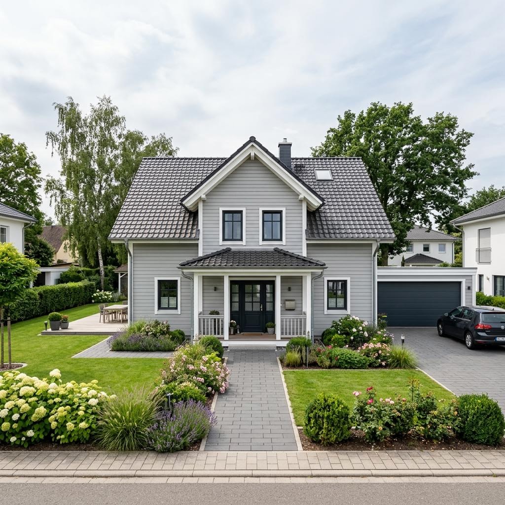 Amerikaanse woning Hampton 180 van Greenville met zadeldak — prefab woning van 180 m²