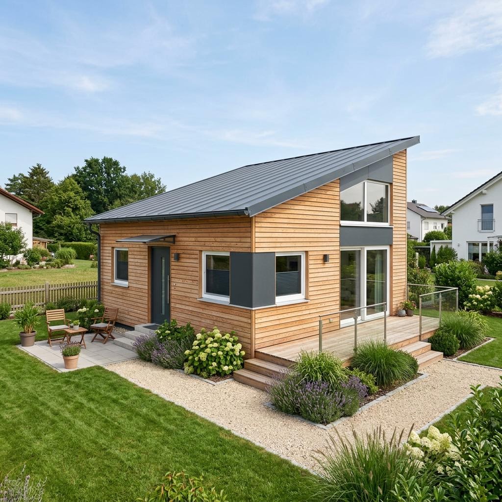 Tiny house Tiny House Compact 30 van Greenville met lessenaarsdak — prefab woning van 30 m²