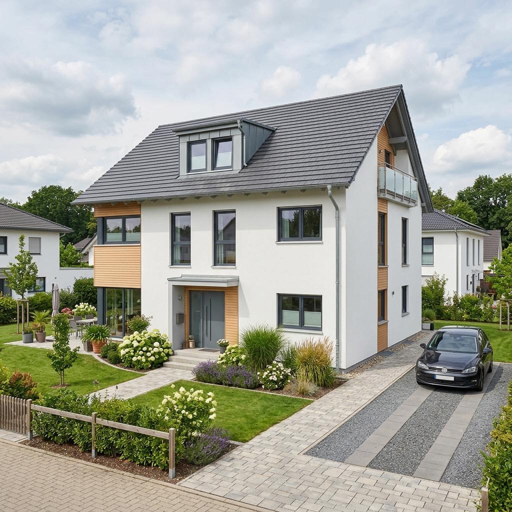 Eengezinswoning VARIANT 15-119 van Hanse Haus met zadeldak — prefab woning van 119 m²