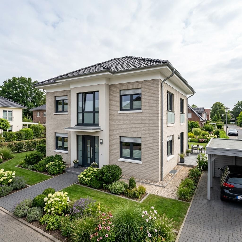 Stadsvilla Stadtvilla Arcus 150 van Heinz von Heiden met tentdak — prefab woning van 149 m²