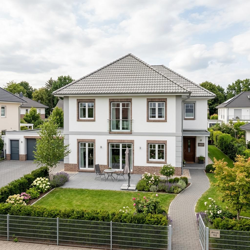 Stadsvilla Stadtvilla Arcus 152 van Heinz von Heiden met tentdak — prefab woning van 147 m²