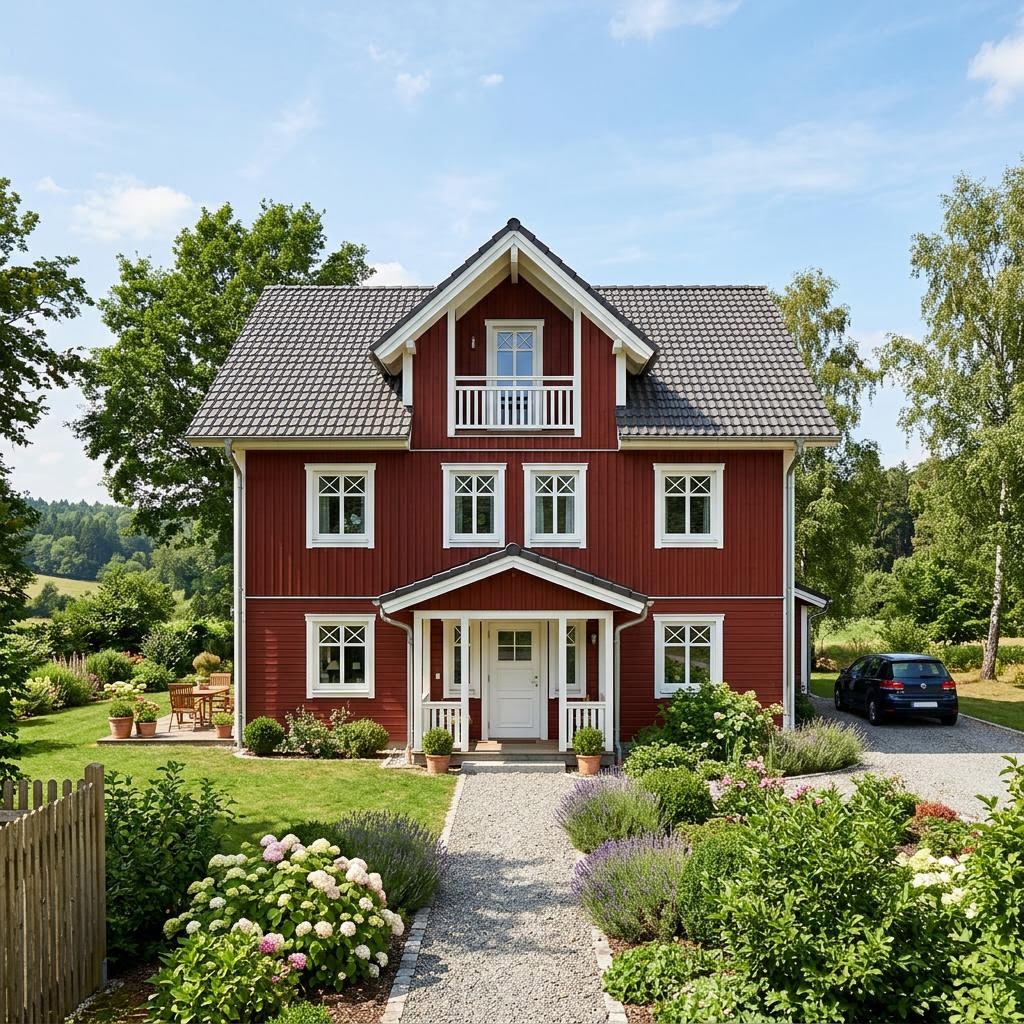 Zweeds huis Point 184.1 van Danwood met zadeldak — prefab woning van 184 m²
