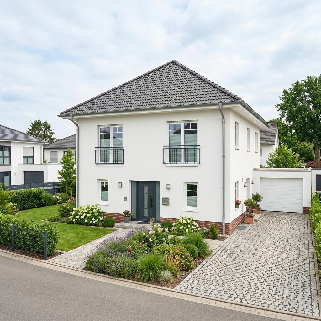 Eengezinswoning Cinera 152 van Kern-Haus met tentdak — prefab woning van 152 m²