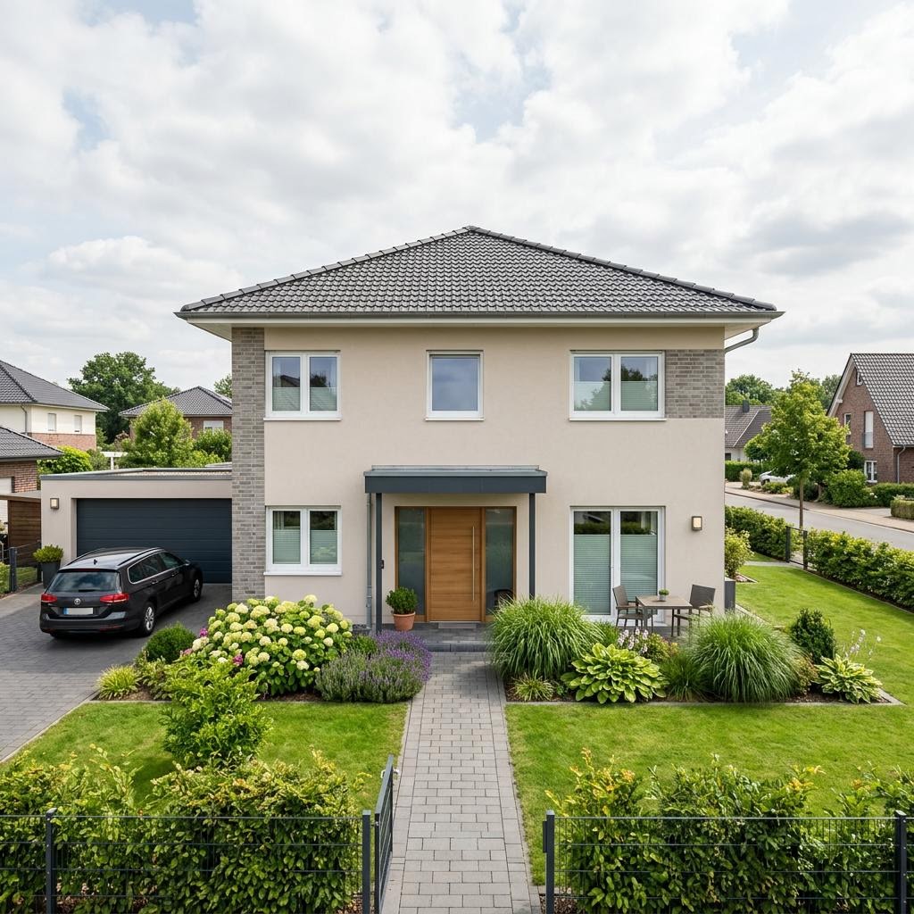 Stadsvilla Stadtvilla Certo van Kern-Haus met schilddak — prefab woning van 163 m²