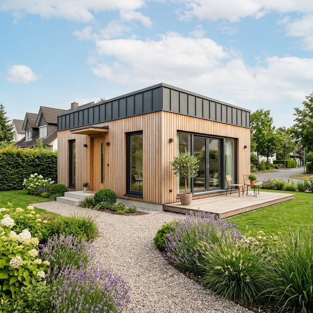 Tiny house McTiny XL van McCube met plat dak — prefab woning van 40 m²