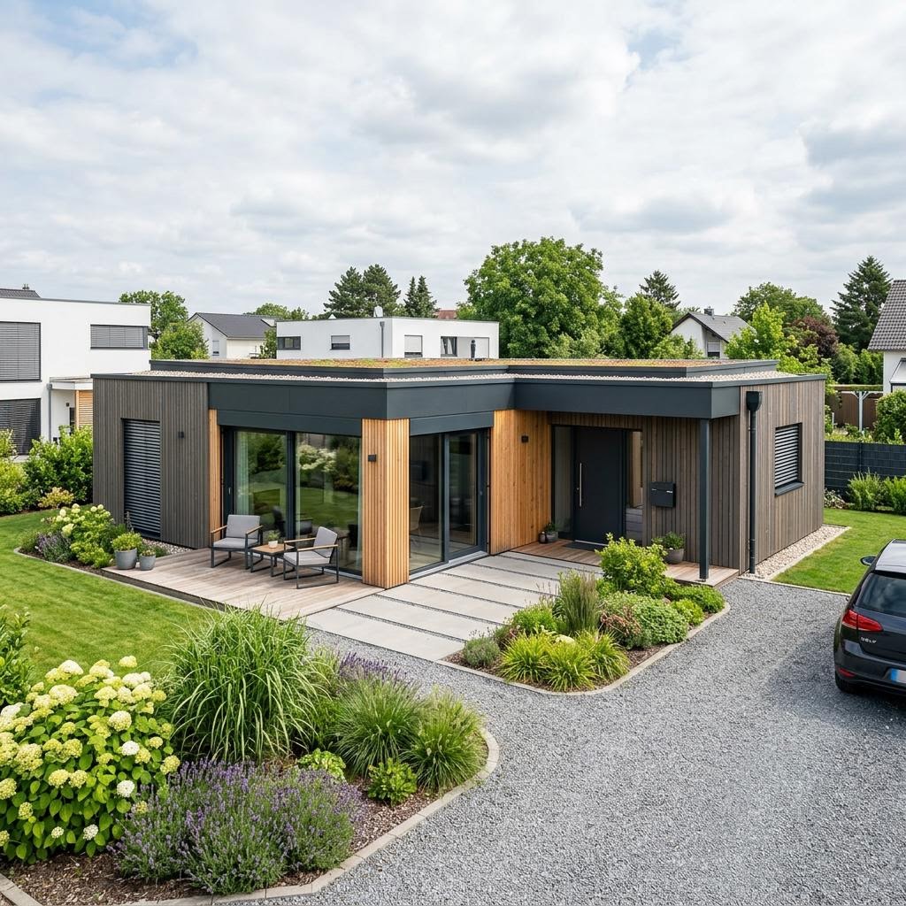 Modulaire woning Premium van McCube met plat dak — prefab woning van 100 m²
