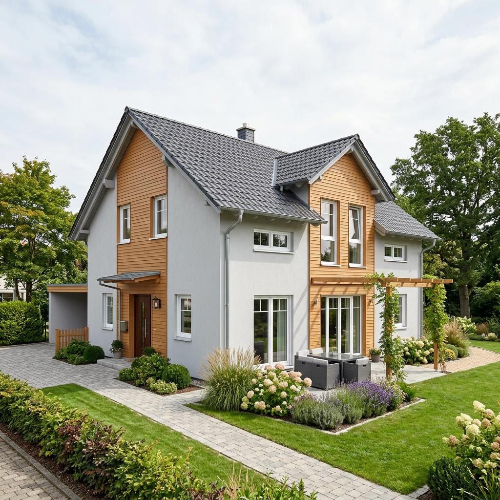 Eengezinswoning CLOU 166 van RENSCH-HAUS met zadeldak — prefab woning van 162 m²