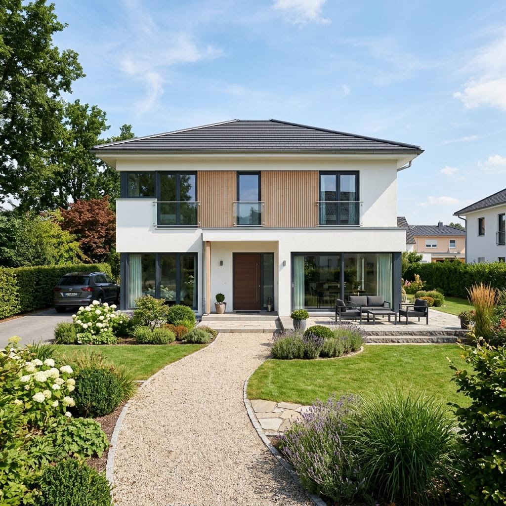Stadsvilla CONCEPT-M 154 van Bien-Zenker met schilddak — prefab woning van 154 m²