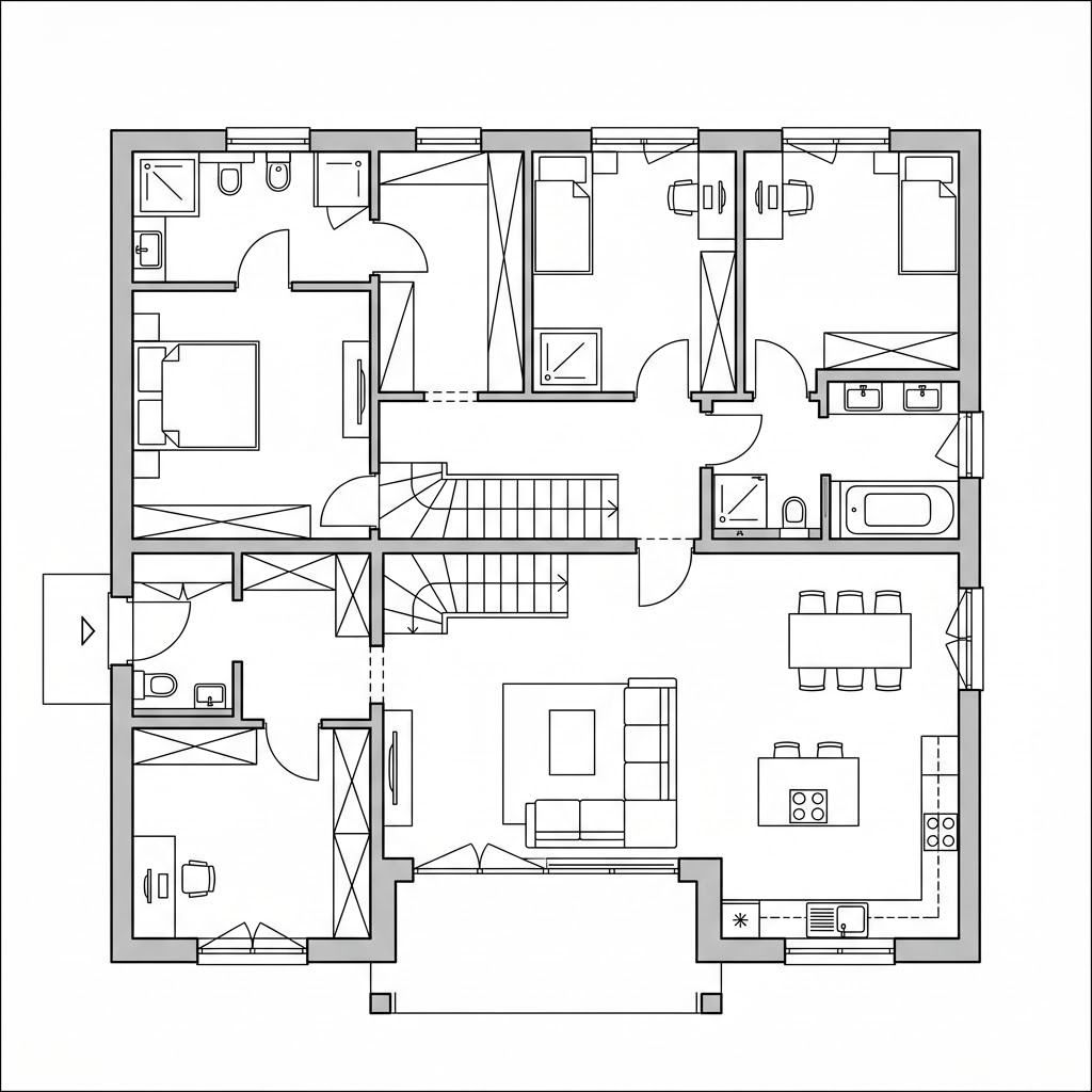 Plattegrond CONCEPT-M 154 van Bien-Zenker — 154 m², 5 kamers