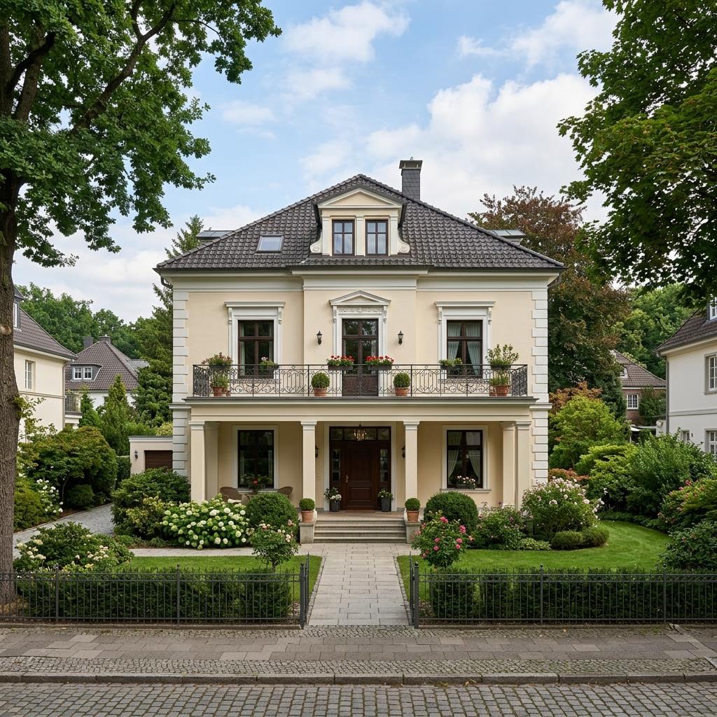 Stadsvilla Stadtvilla Centro van Kern-Haus met schilddak — prefab woning van 163 m²