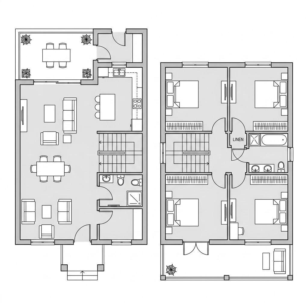 Plattegrond Stadtvilla Centro van Kern-Haus — 163 m², 6 kamers
