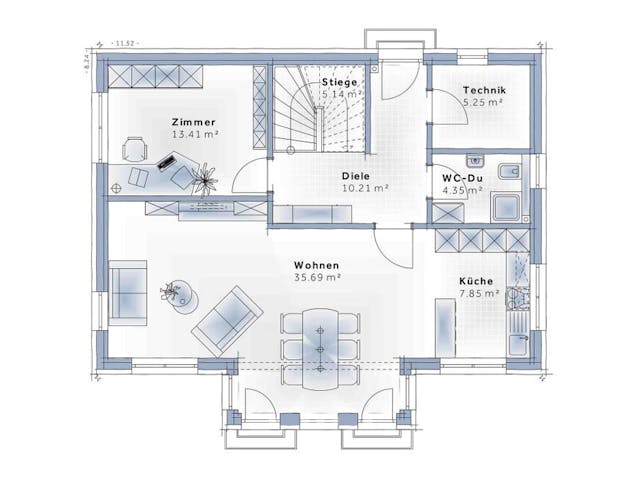 Plattegrond Family Life met prijs – 152 m² Stadtvilla
