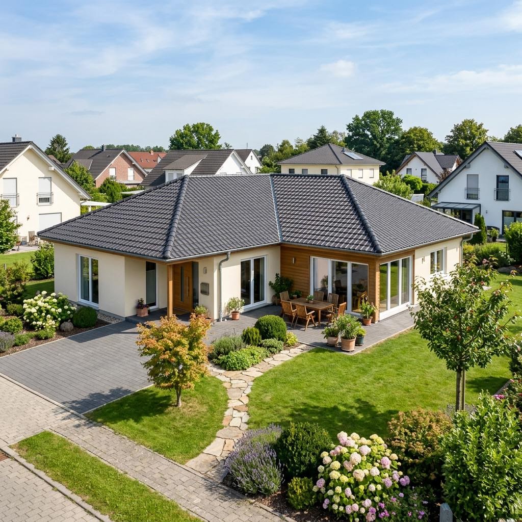 Bungalow Bungalow Walm 115 van STREIF Haus met schilddak — prefab woning van 115 m²