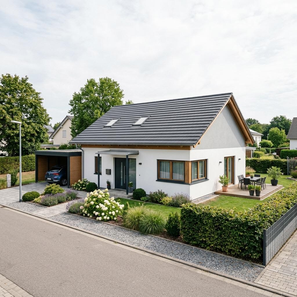 Compacte woning Clou 88 van STREIF Haus met zadeldak — prefab woning van 88 m²