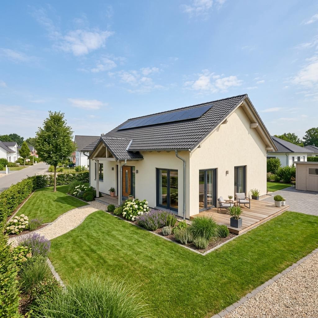 Bungalow Bungalow Sattel 105 van Town & Country Haus Deutschland met zadeldak — prefab woning van 105 m²
