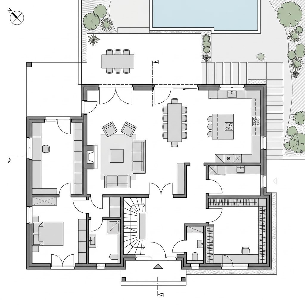 Plattegrond generation 5.0 — Haus 500 van WeberHaus — 205 m², 6 kamers