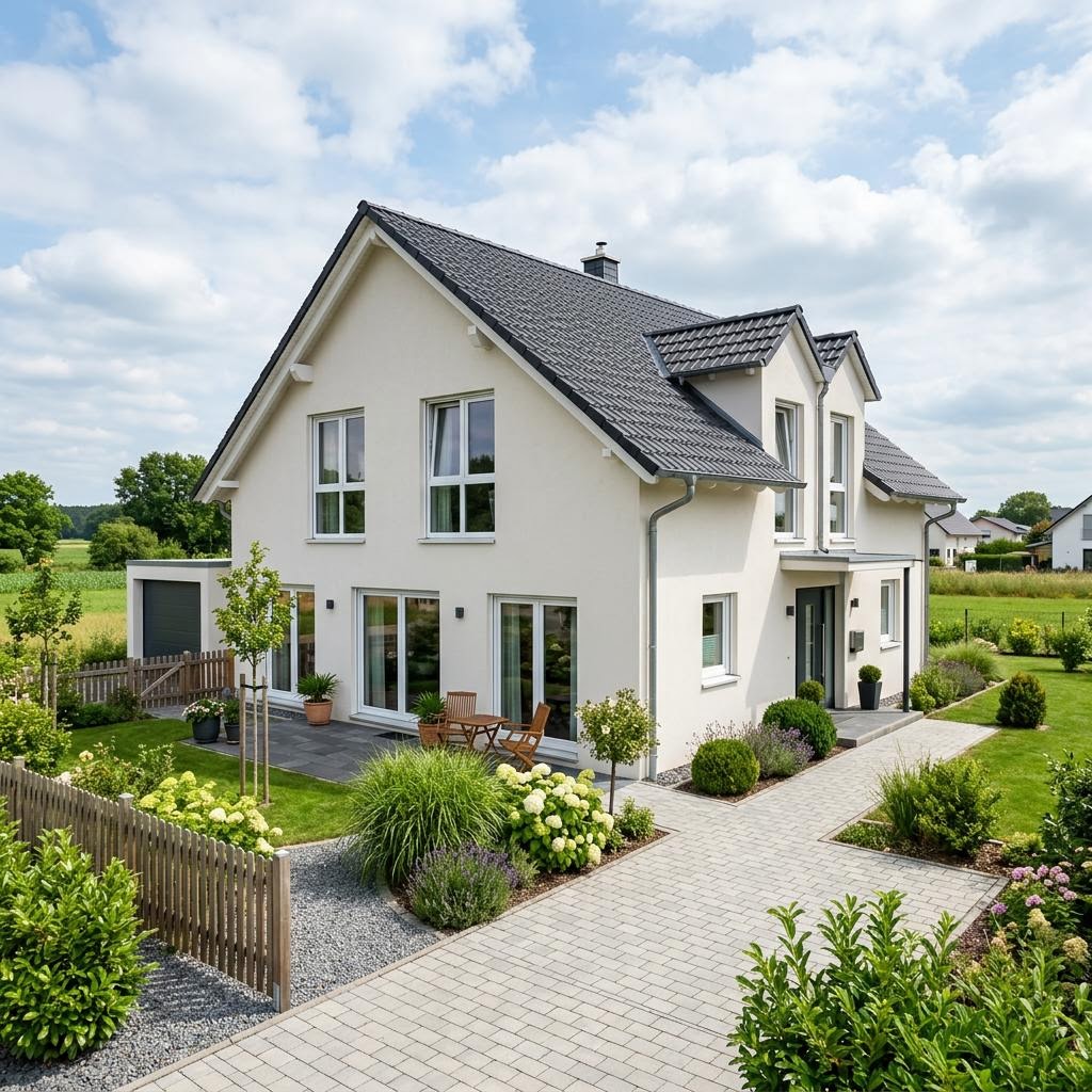 Bouwpakketwoning EFH 139 van Ytong Bausatzhaus met zadeldak — prefab woning van 137 m²