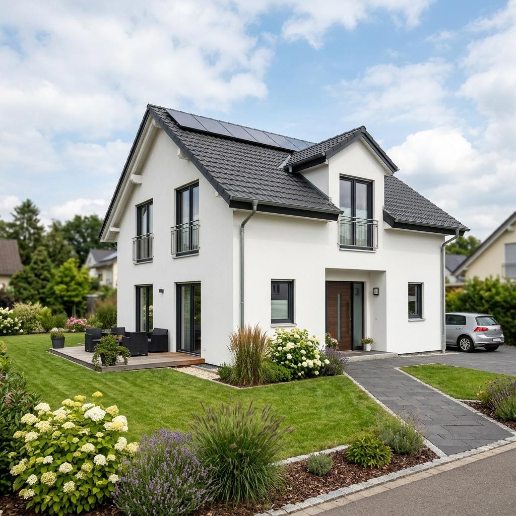 Bouwpakketwoning EFH 190 van Ytong Bausatzhaus met zadeldak — prefab woning van 188 m²