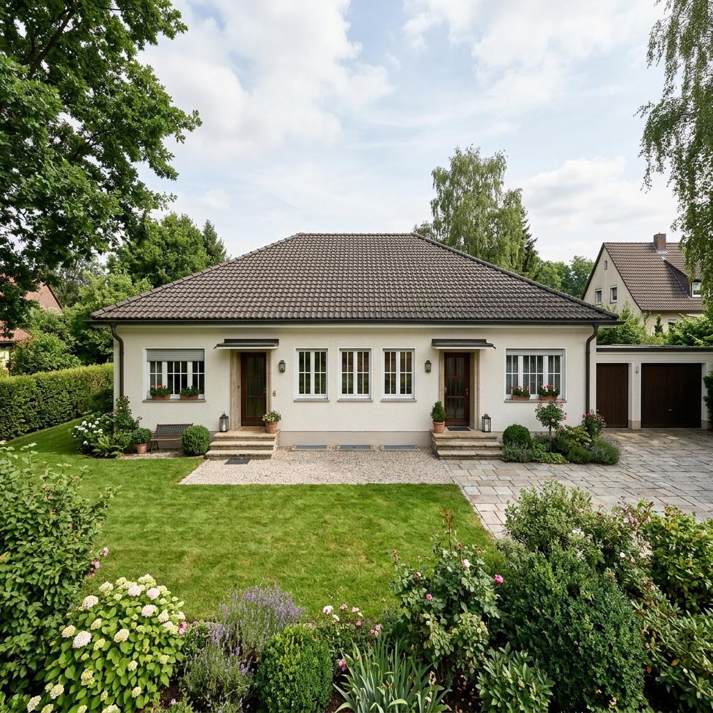 Tweegezinswoning Privat 148 van Danwood met schilddak — prefab woning van 148 m²