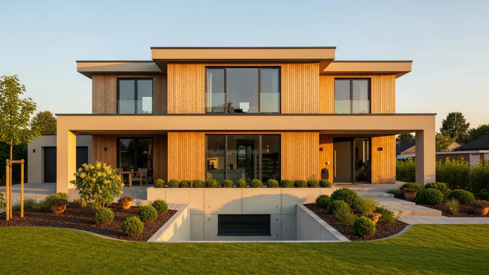 Prefab woning met onderkelderde begane grond en lichtkokers – de kelder als kostenpost in beeld