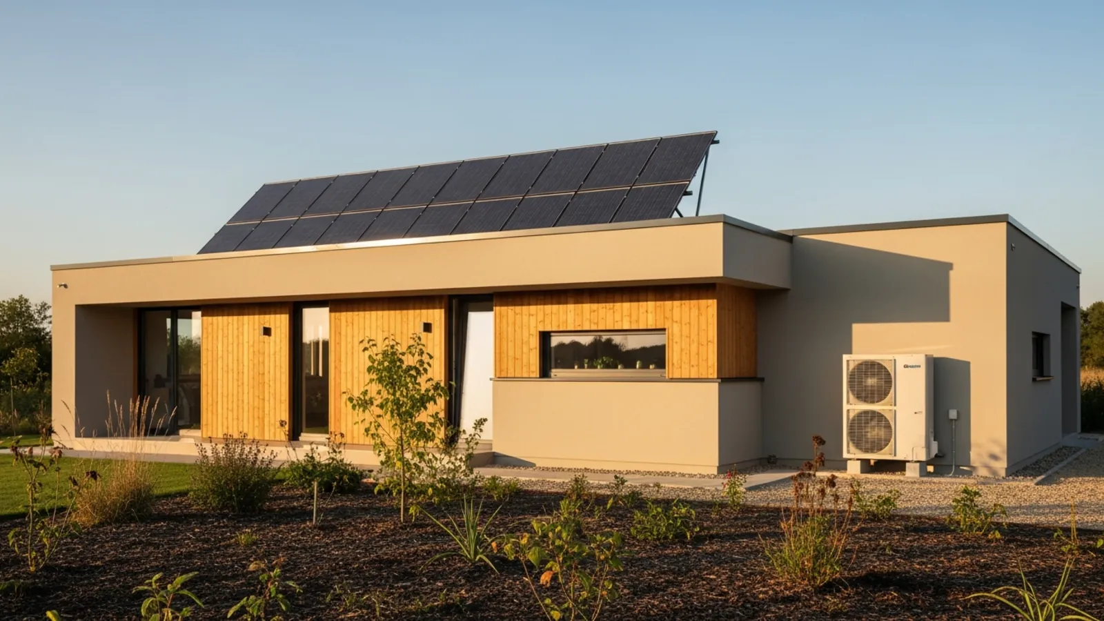 Zuinige prefab woning met warmtepomp en zonnepanelen – de energienorm als prijshefboom